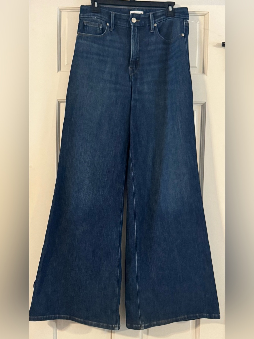 GOOD AMERICAN GOOD WAIST PALAZZO HIGH RISE WIDE LEG jeans New - Picture 5 of 16